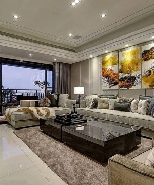 2025时尚混搭室内客厅墙面装饰画装修风格大全