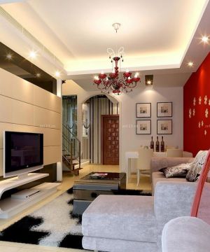 最新现代风格家居90平米复式房装修效果图