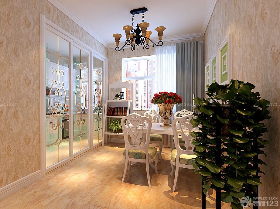 艺术玻璃推拉门隔断装修图片大全2025