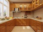 美式家庭室内厨房橱柜装潢效果图片