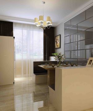 2025最新混搭风格餐厅隔断墙设计效果图