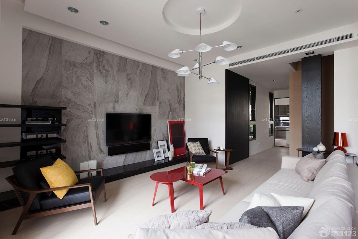 2025时尚个性室内简约电视背景墙装修设计方案