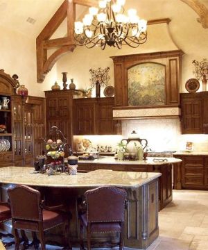 2023古典美式风格室内装修厨房设计方案