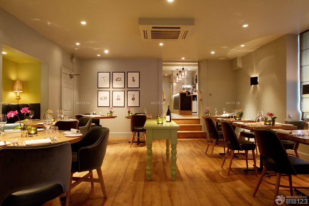新式简欧风格饭店室内设计图