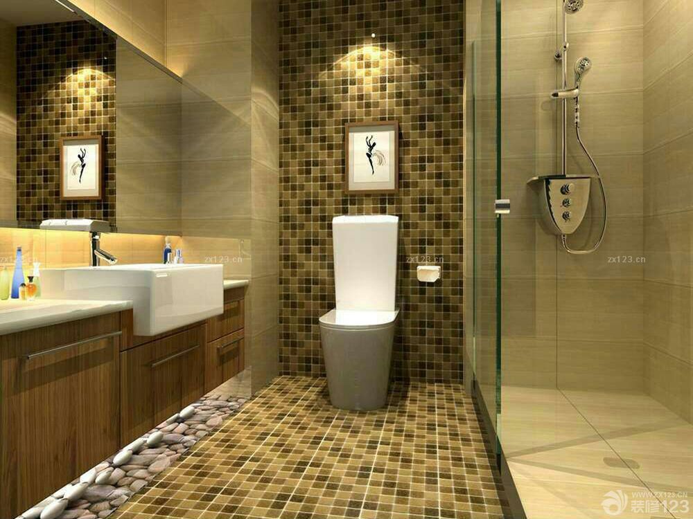 2025卫生间马赛克墙面装修设计效果图欣赏
