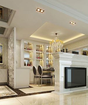 最新室内客厅家装吧台装修效果图大全2025图片