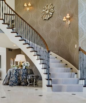 2023最新家庭室内欧式楼梯装修效果图