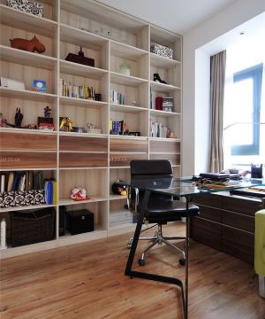 2025最新简约书房书柜装修图片