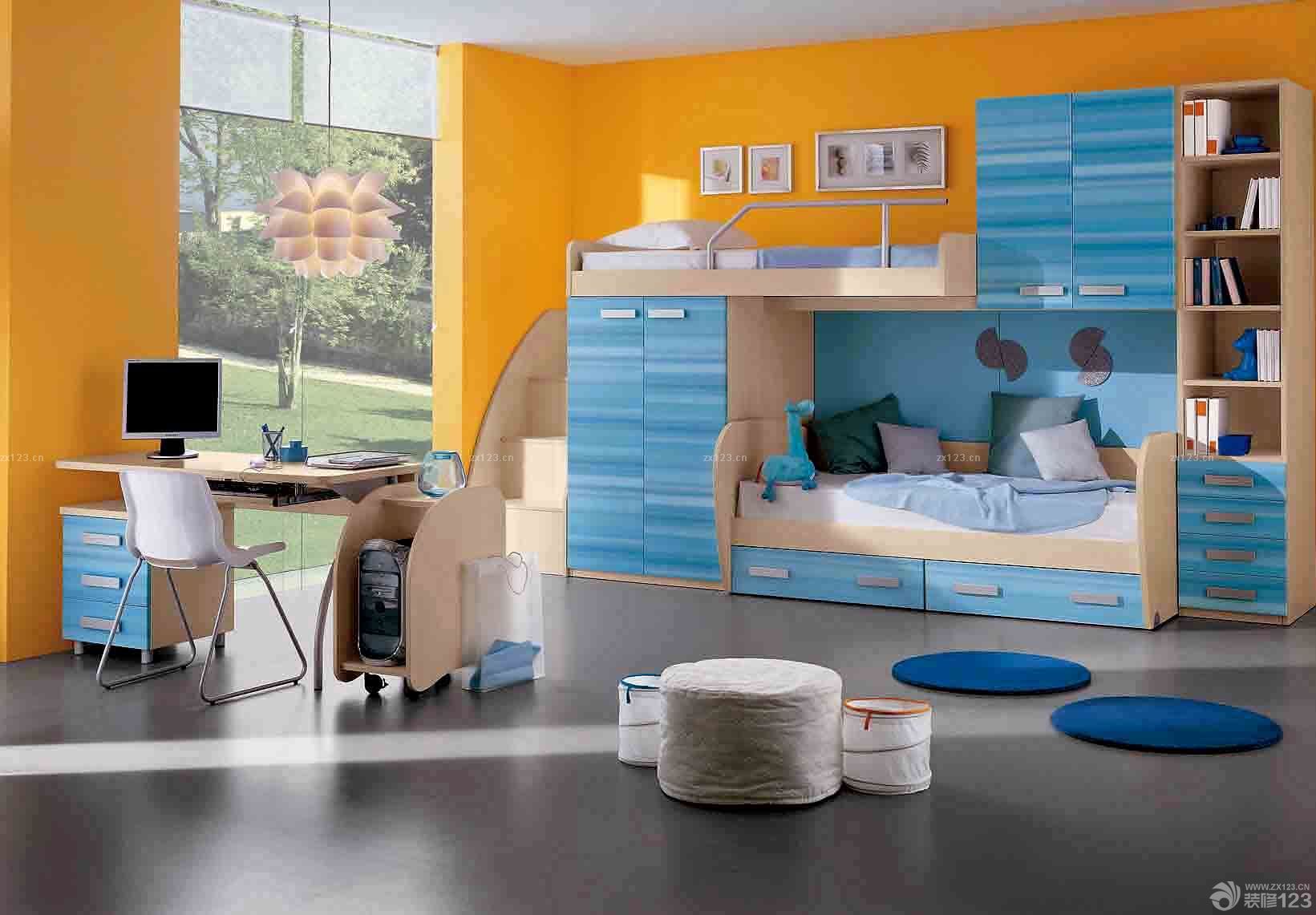 2023最新现代欧式小别墅室内儿童房间装修效果图