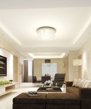 最新现代简约风格电视墙装修效果图片