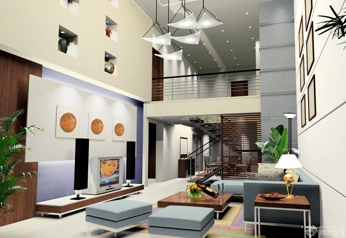 2025复式室内中式混搭风格装修效果图大全