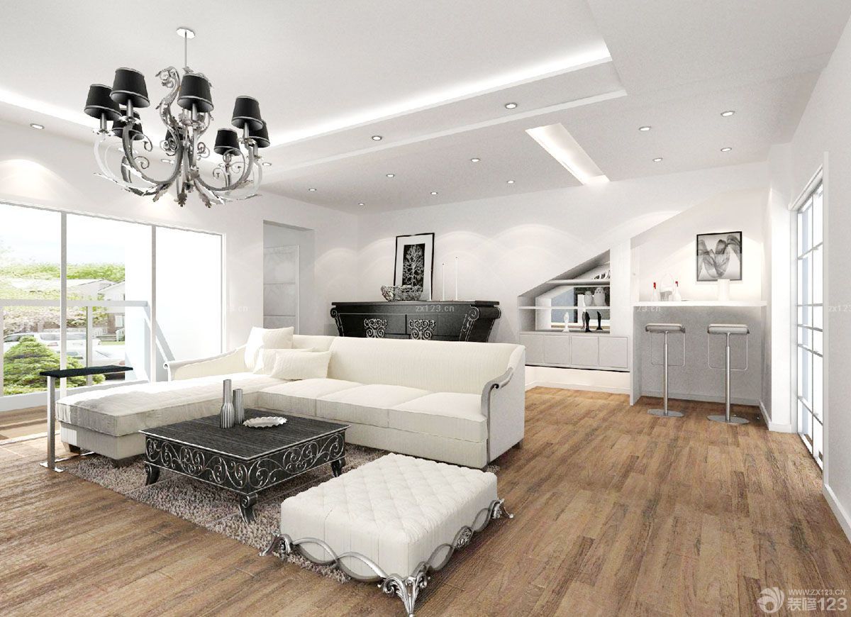 北欧风格客厅简单室内装饰效果图欣赏2025