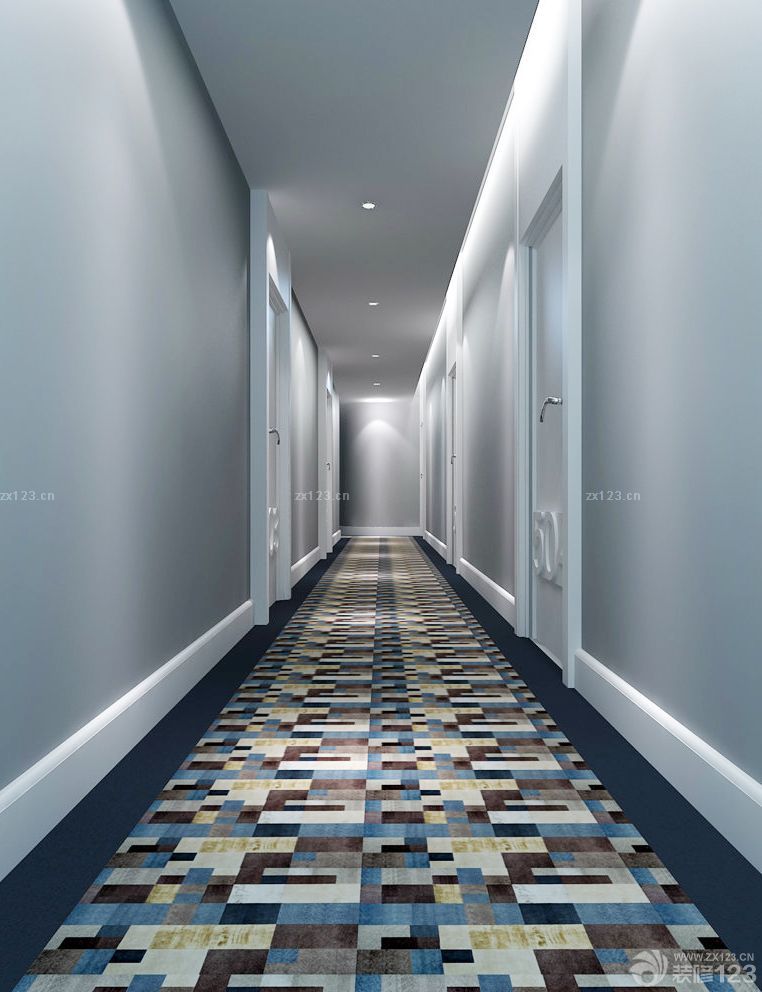 宾馆室内地走廊毯装修图片