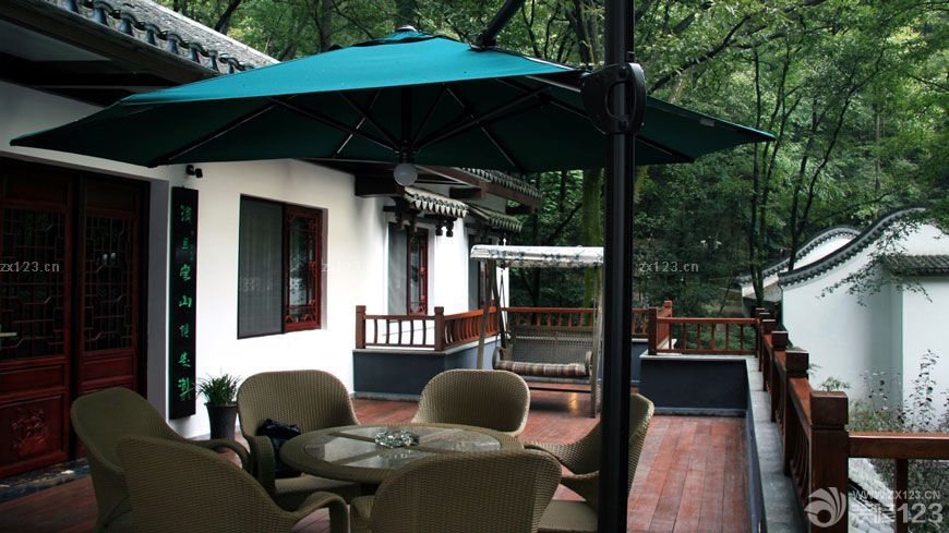 时尚会所休闲区布置中式装修效果图