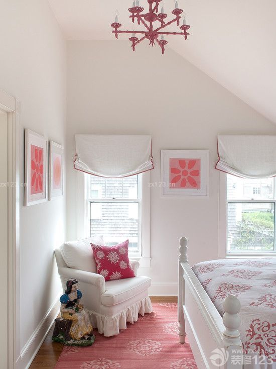 最新90平米房屋带阁楼女生卧室装修效果图欣赏
