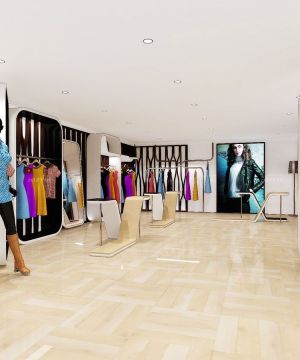 2025时尚女装店面奢华室内装修效果图