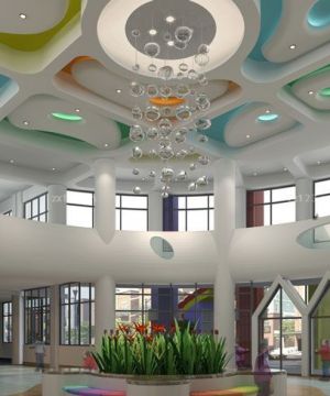 最新幼儿园大厅艺术灯具设计效果图大全