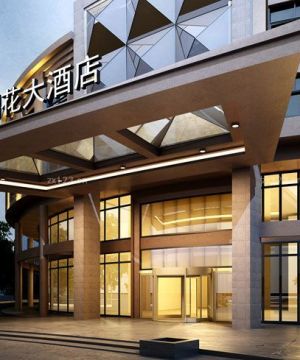 2025大型酒店个性门头设计效果图