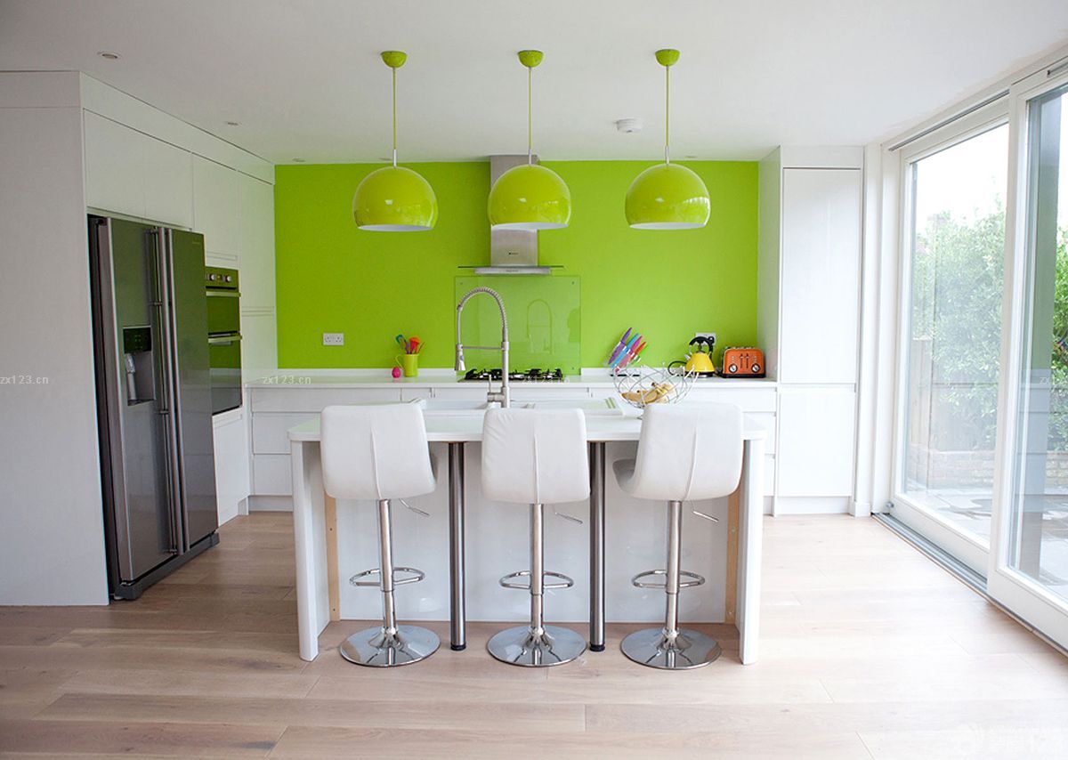 现代田园风格家居室内厨房装修效果图欣赏