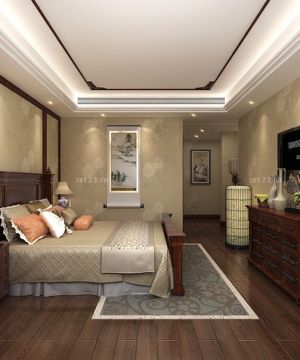 2025家装主卧室实木床装修效果图片