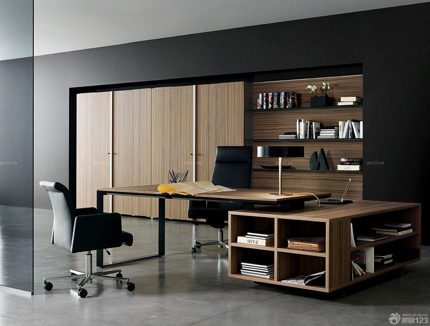 2025办公室内简约时尚装修效果图片