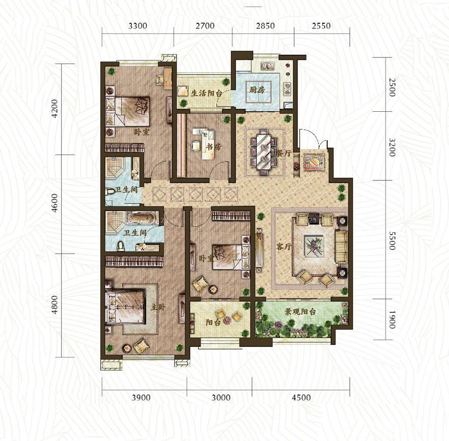 2025自建房四房一厅设计图欣赏