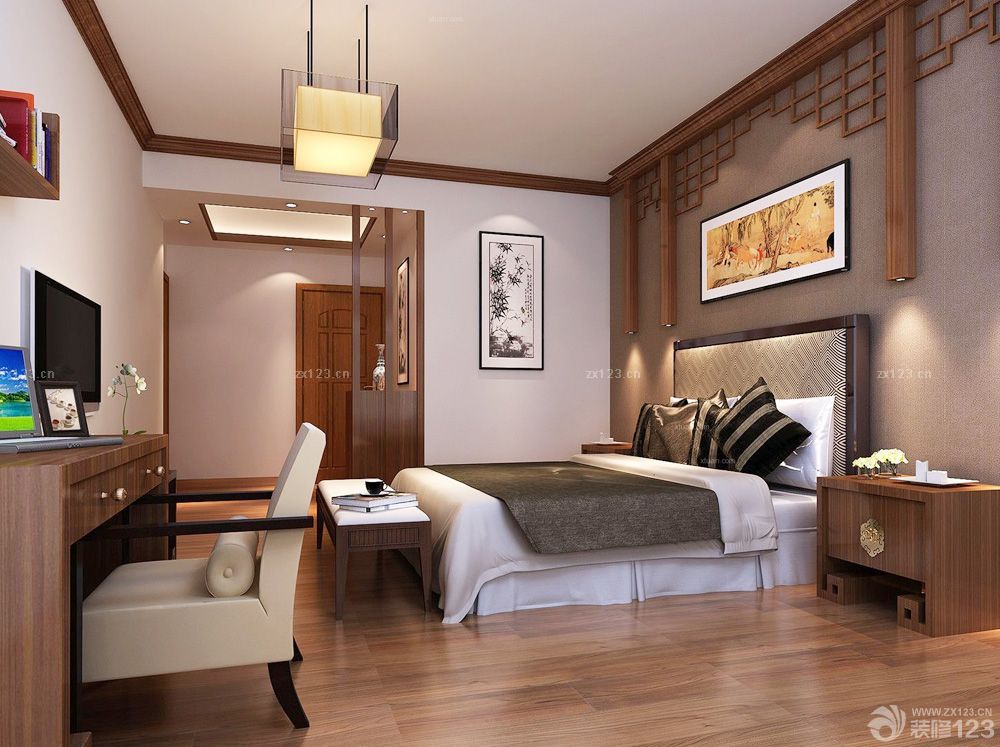 四房两厅卧室墙面装修设计效果图片大全