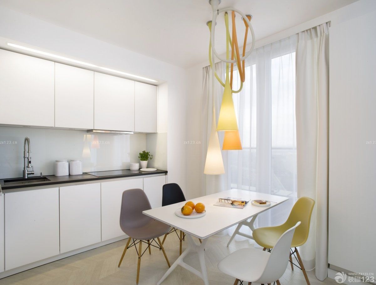 最新四房二厅二卫开放式厨房装修设计效果图