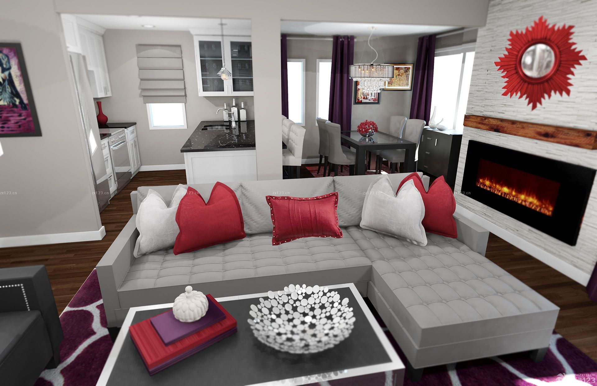 80平米房子宜家客厅装修设计图片2025