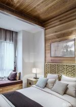 最新90平米新房样板房卧室飘窗装修图片大全