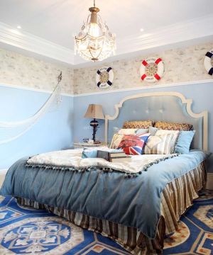 80平米房子卧室地中海地毯装修设计图片欣赏