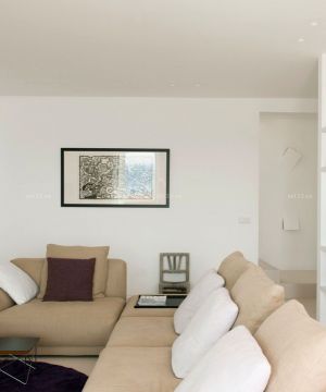 三室一厅客厅白色墙面装修效果图大全2025图片