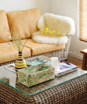 地中海风格客厅沙发颜色搭配装饰设计图片
