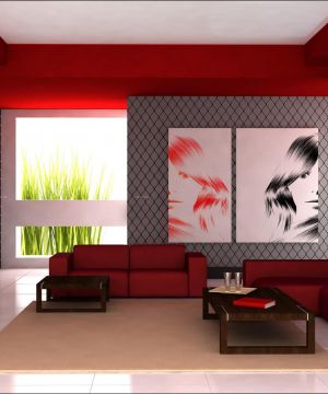 80平米房子客厅墙面装饰画装修设计效果图欣赏