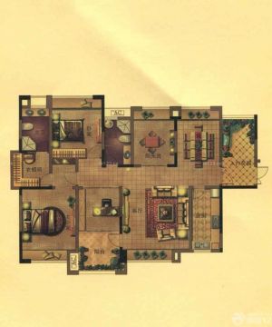 2025自建房屋四室两厅室内平面图设计
