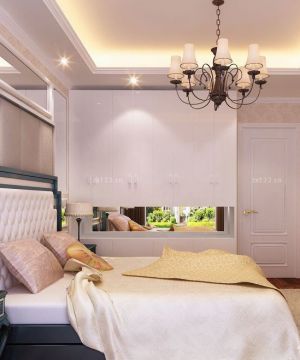 2025家装90平三房房屋主卧室衣柜装修效果图片