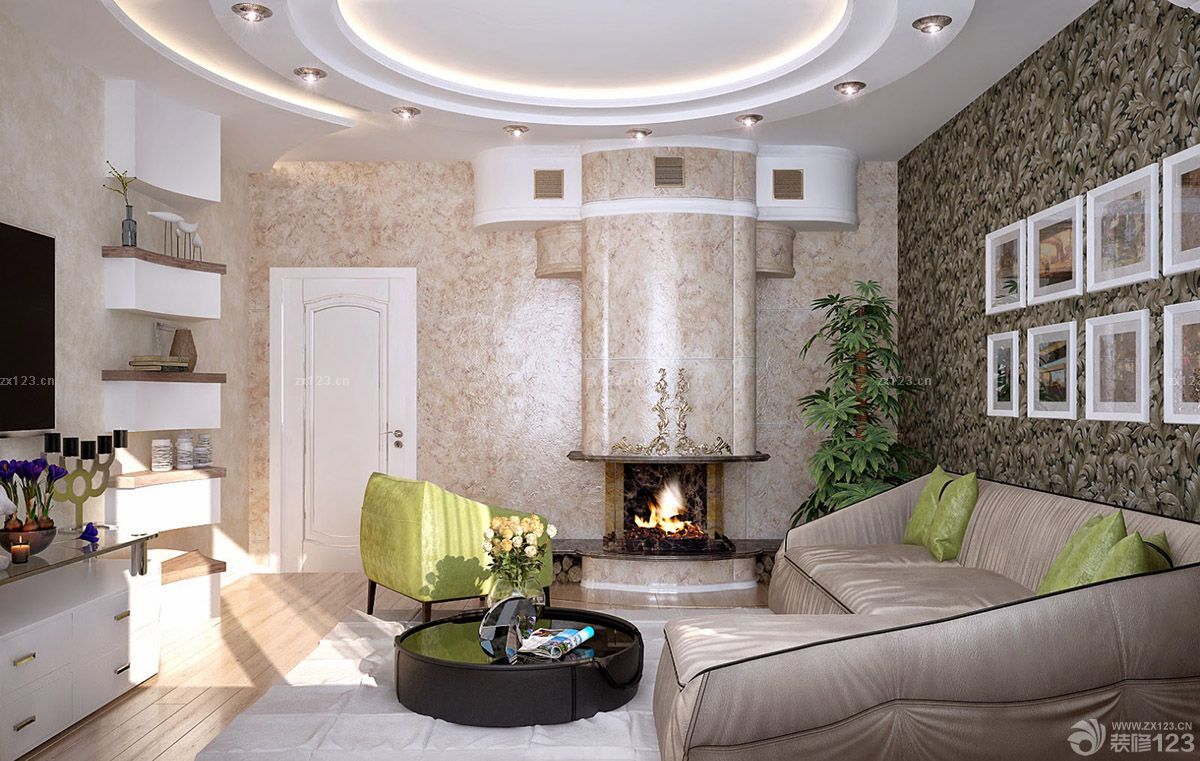 2025创意三室两厅石材墙面装修样板房欣赏 