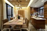 最新140平米户型厨房餐厅一体装修效果图片