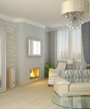 经典三室两厅灰色墙面装修样板房大全