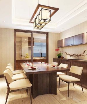 2025三室两厅餐厅吊灯装修效果图