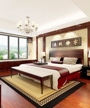 中式简约风格三室两厅房屋装修效果图欣赏