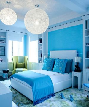 2023最新简约地中海风格四房卧室装修图片