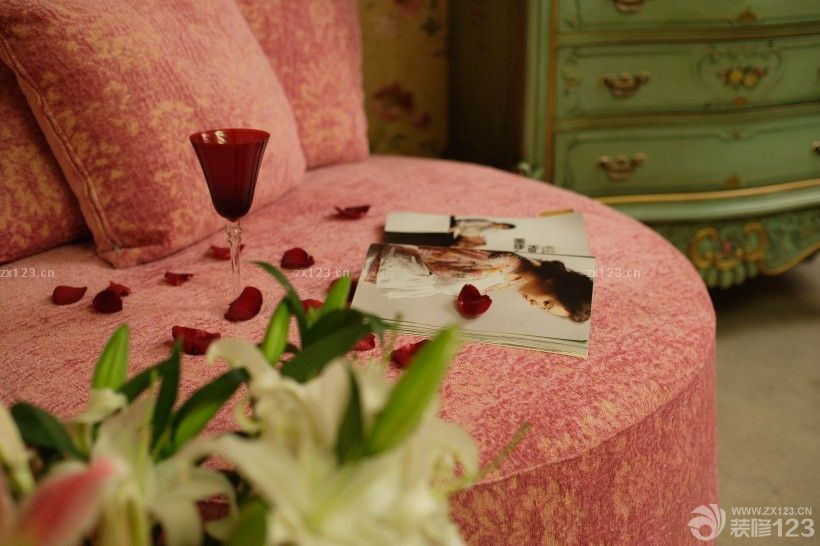 100平米田园风格墙纸装修效果图片