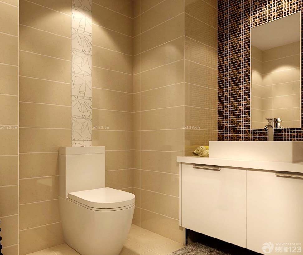 90平米2房2厅卫生间瓷砖装修效果图