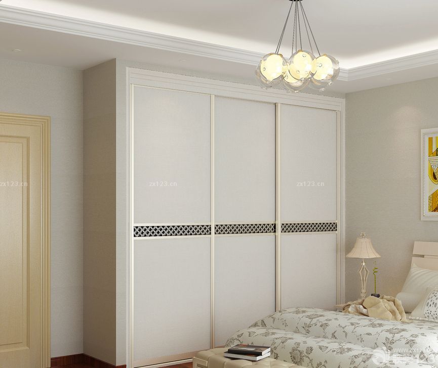 家装90平米2房2厅卧室衣柜装修效果图欣赏