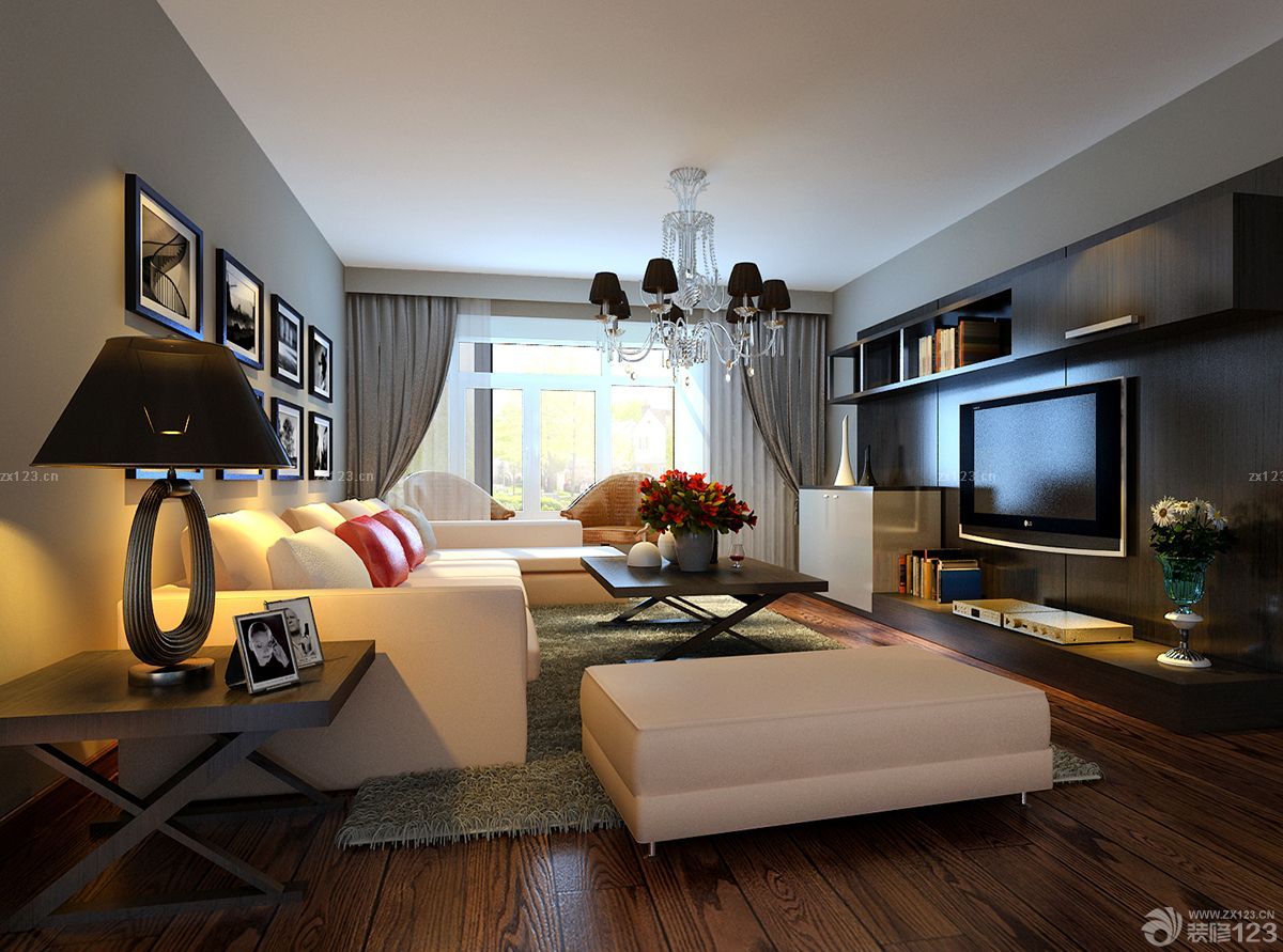 三室两厅欧式家装设计效果图