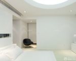 最新90平现代简约新房卧室白色墙面装修效果图片