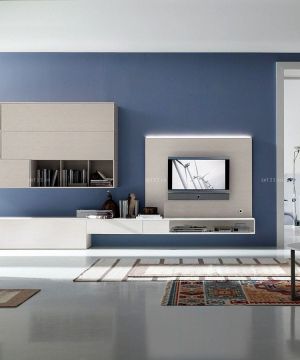 2025现代时尚三室二厅客厅简单装修图片