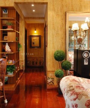 美式乡村风格走廊玄关装修设计效果图片欣赏
