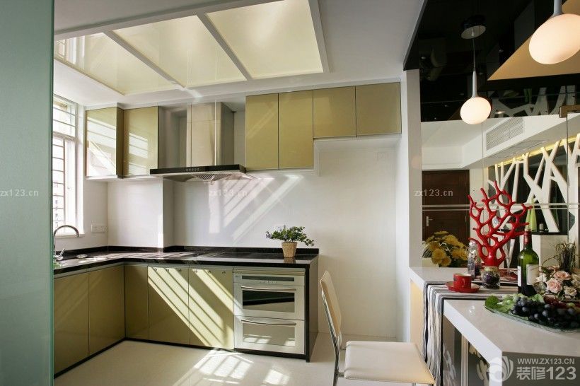 90平米家装开放式厨房设计效果图
